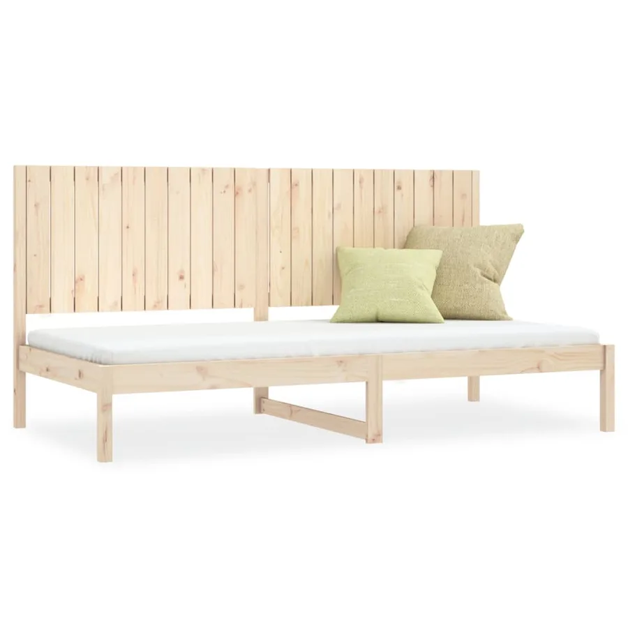 Lit de jour sans matelas 90x200 cm bois de pin massif - 2