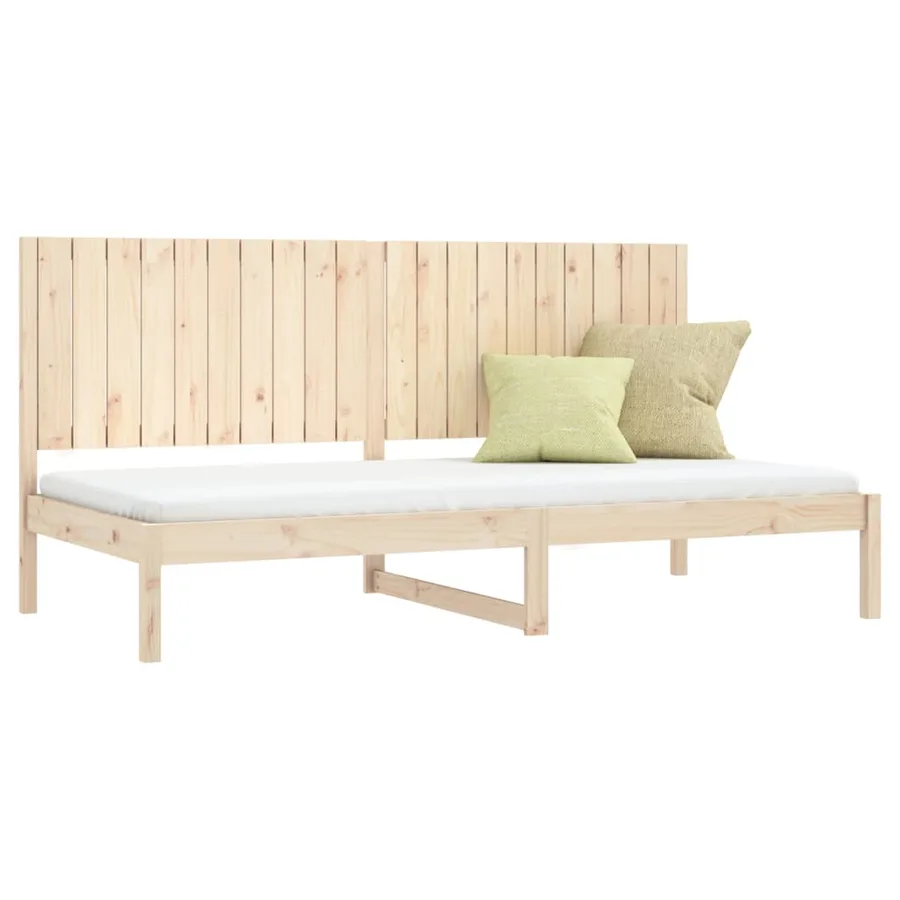 Lit de jour sans matelas 90x200 cm bois de pin massif - 3