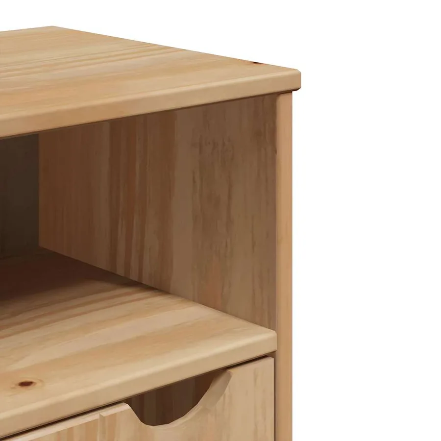Armoire de salle de bain "OTTA" 35x30x90 cm bois massif de pin - 7