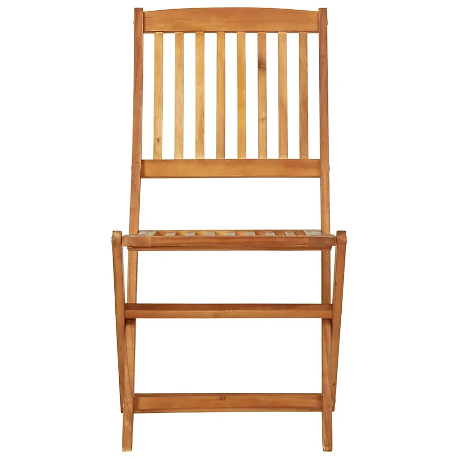 Ensemble à manger de jardin pliable 3 pcs Bois d'acacia solide - 10