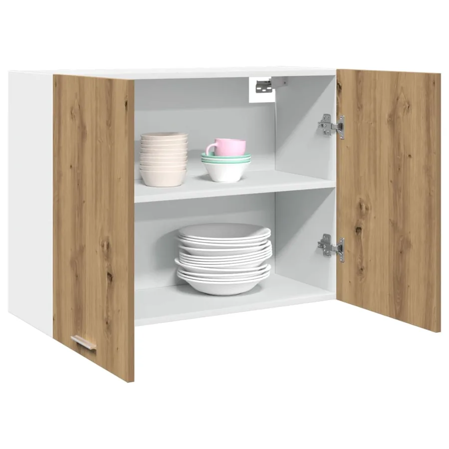 Armoire suspendue "Lyon" Chêne artisanal 80 x 31 x 60 cm Bois d'ingénierie