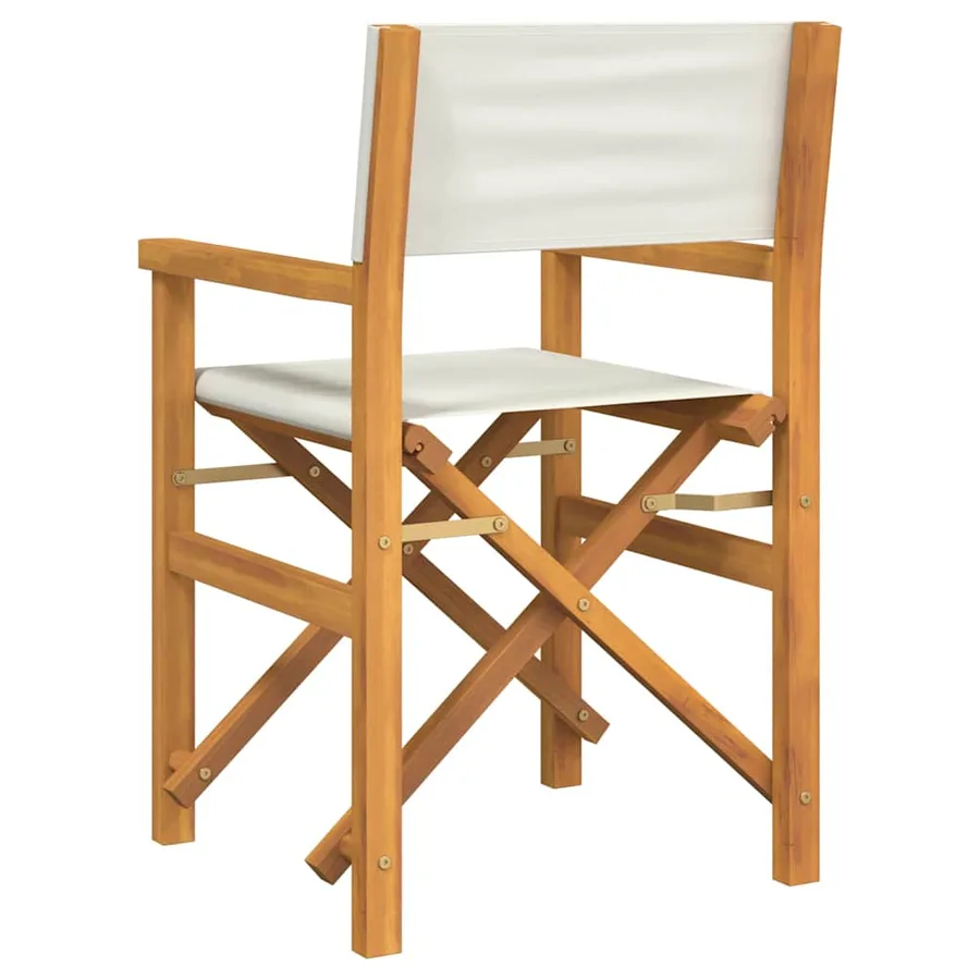 Chaises de metteur en scène pliantes lot de 2 Bois teck massif - 6