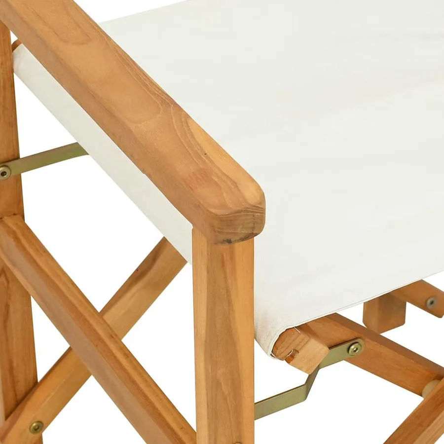Chaises de metteur en scène pliantes lot de 2 Bois teck massif - 8