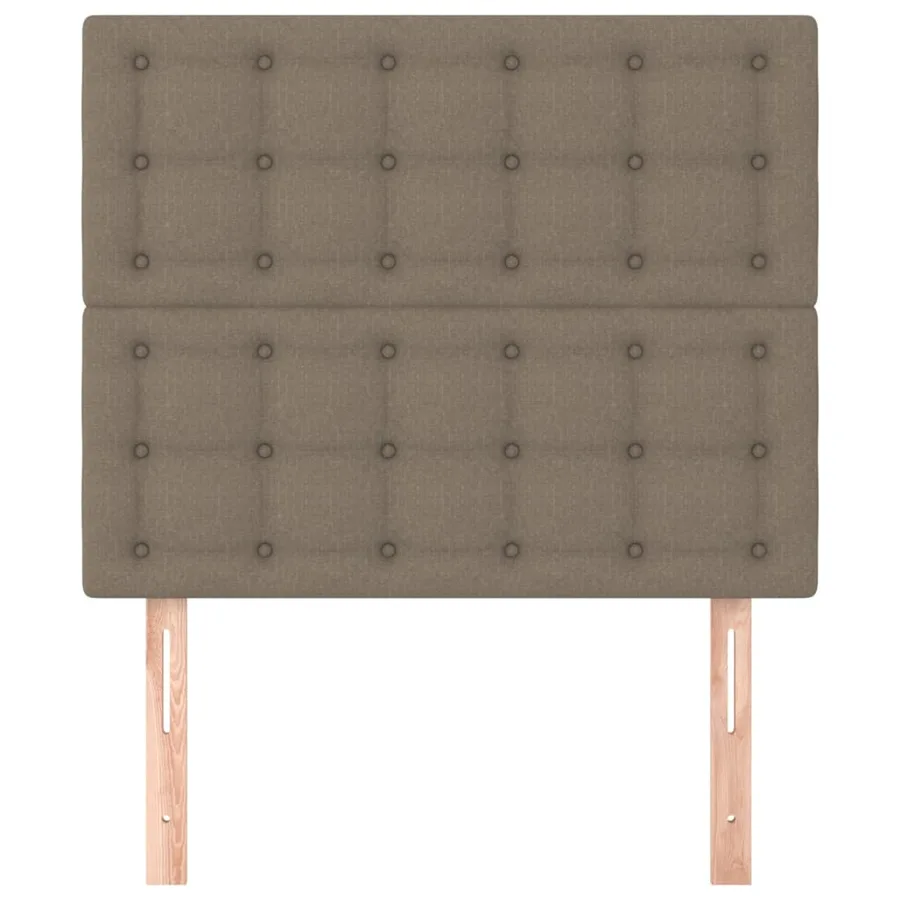 Tête de lit Taupe 80x5x118/128 cm Tissu - 3