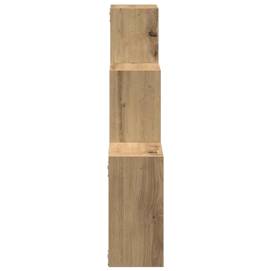 Étagères murales forme de cube chêne artisanal bois ingénierie - 5