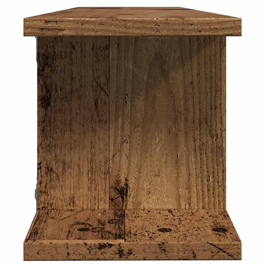 Étagères murales 2 pcs vieux bois 75x18x20 cm bois d'ingénierie - 6