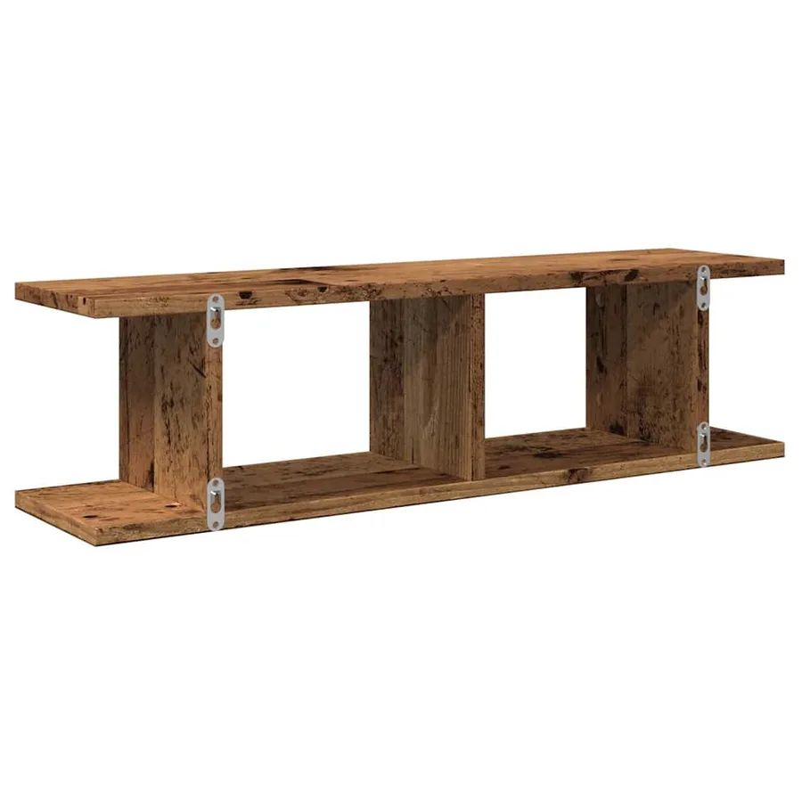 Étagères murales 2 pcs vieux bois 75x18x20 cm bois d'ingénierie - 7