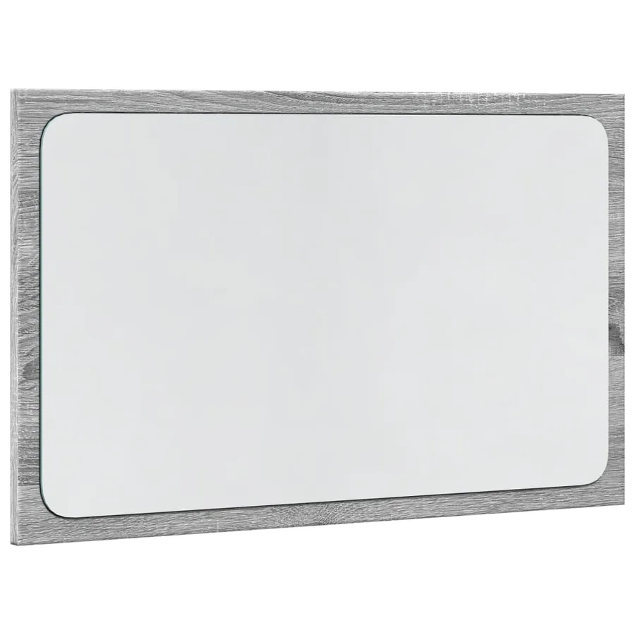 Miroir de salle de bain à LED sonoma gris bois d'ingénierie - 3