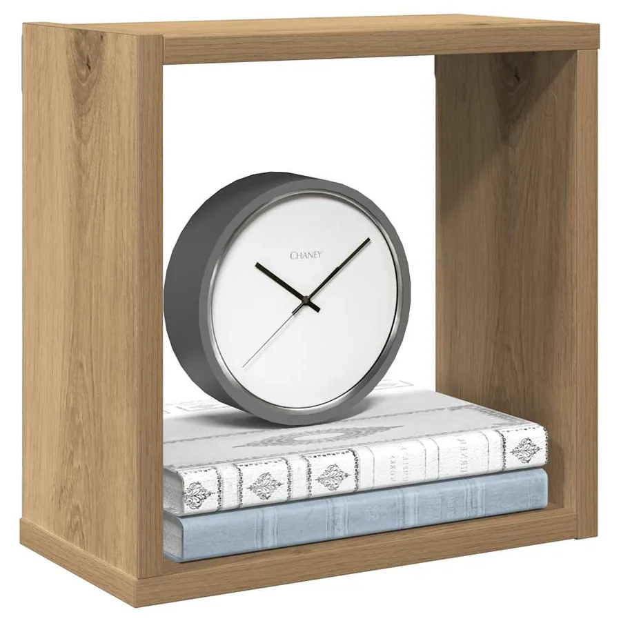 Étagères cube murales 2 pcs chêne artisanal bois ingénierie