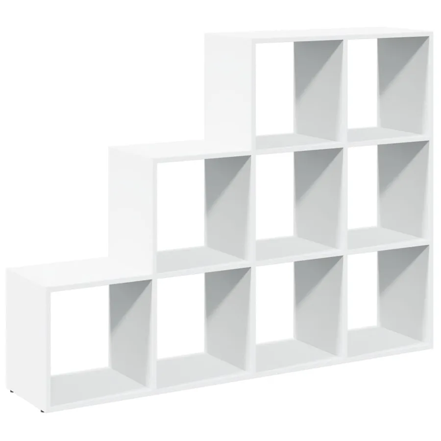 Étagère séparatrice de pièce à 3 niveaux blanc 137,5x29x103,5cm - 6