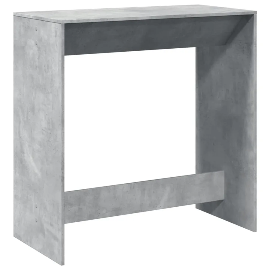 Table de bar gris béton 102x50x103,5 cm bois d'ingénierie - 2