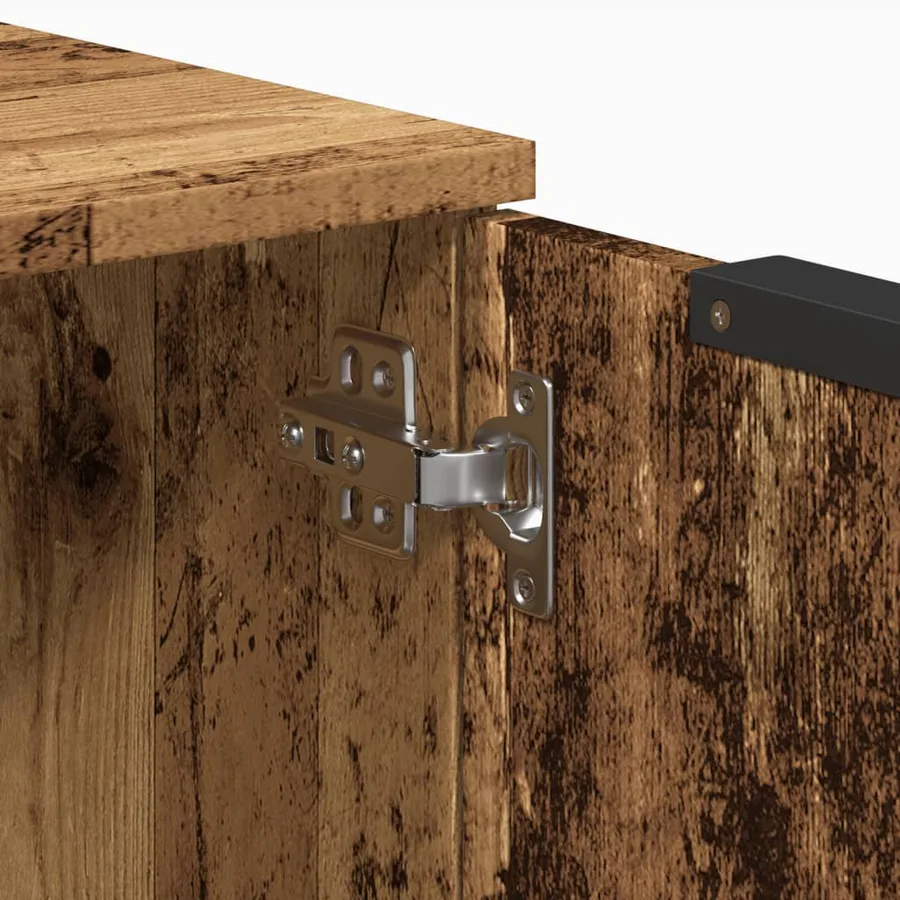 Buffet vieux bois 60x30x70 cm bois d'ingénierie - 8