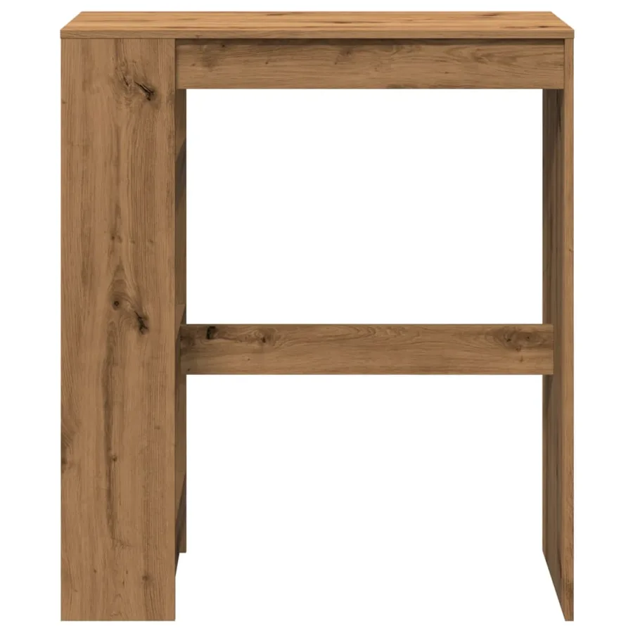 Table de bar avec étagères chêne artisanal bois d'ingénierie - 4
