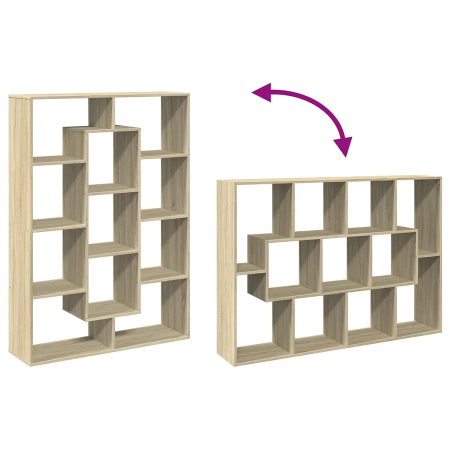 Bibliothèque chêne sonoma 102x29x143 cm bois d'ingénierie - 8
