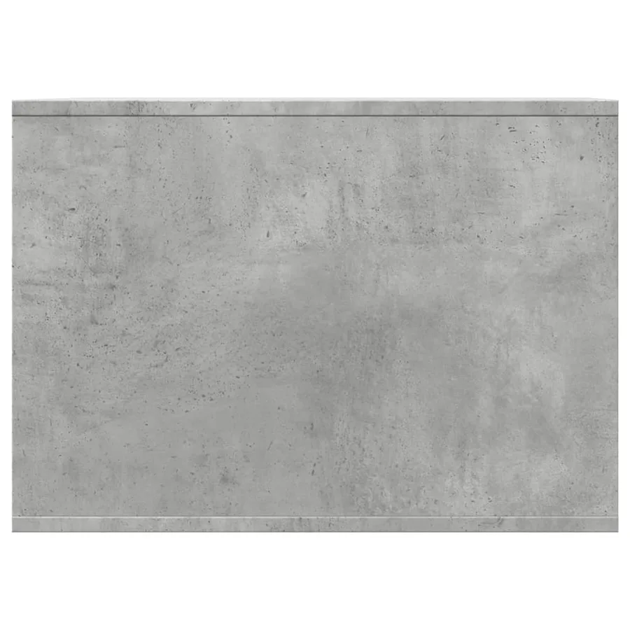 Meuble de bac à litière pour chat gris béton bois d'ingénierie - 5