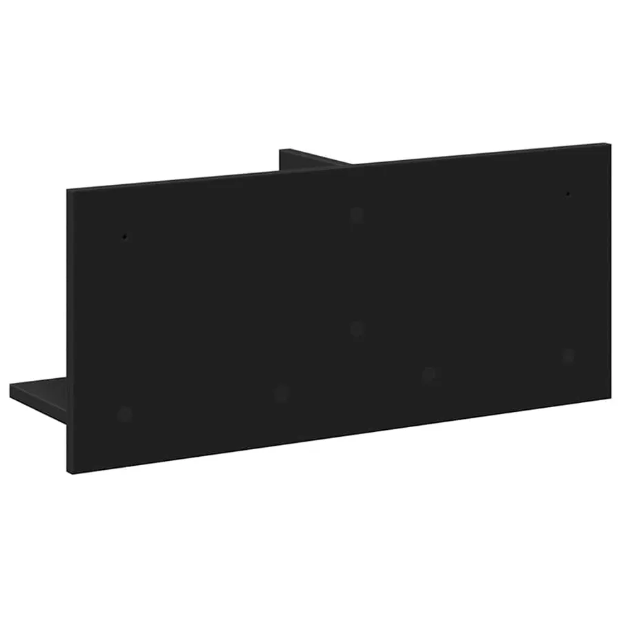 Armoire murale 70x16,5x30 cm noir bois d'ingénierie - 6