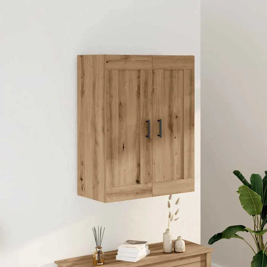 Buffet chêne artisanal 69,5x34x90 cm bois d'ingénierie