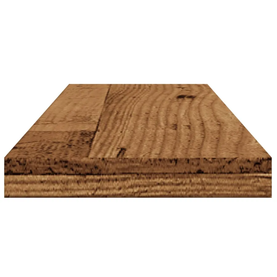 Étagères murales 4 pcs vieux bois 60x20x1,5cm bois d'ingénierie - 7