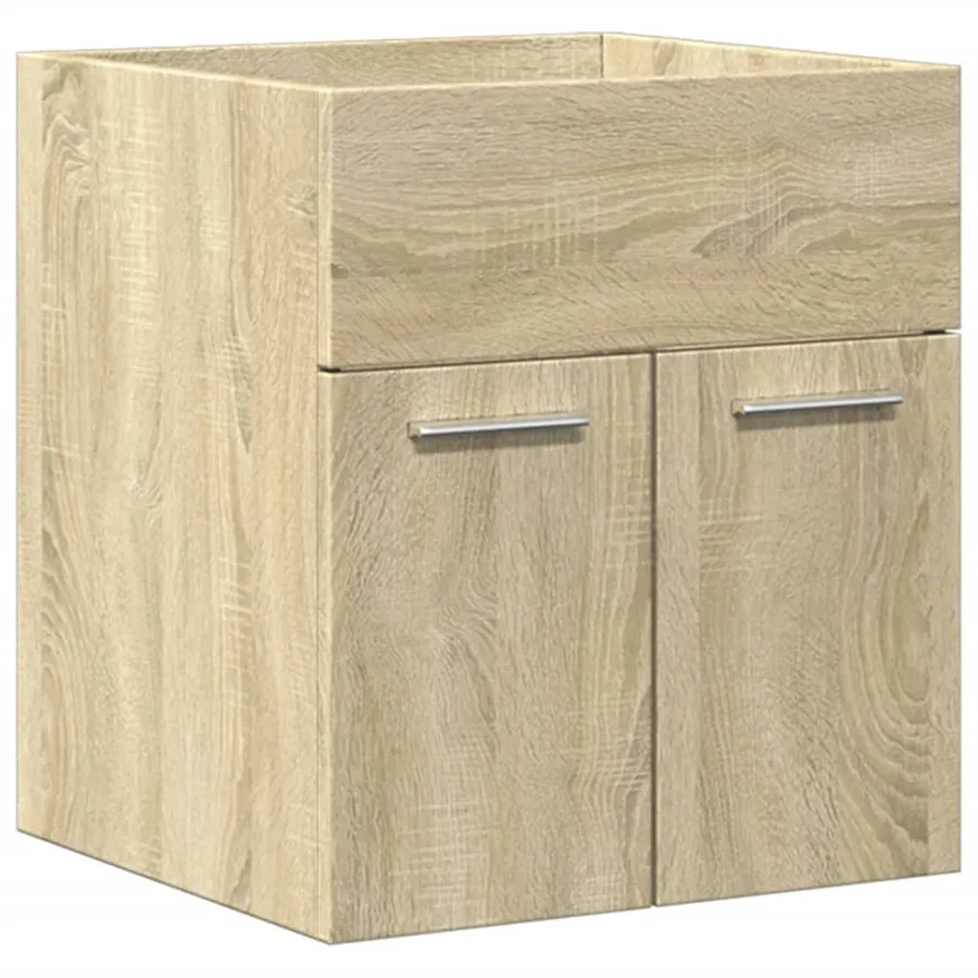 Ensemble de meubles de salle de bain 3 pcs chêne sonoma - 8