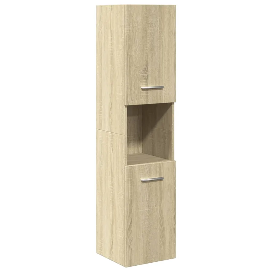 Ensemble de meubles de salle de bain 3 pcs chêne sonoma - 6
