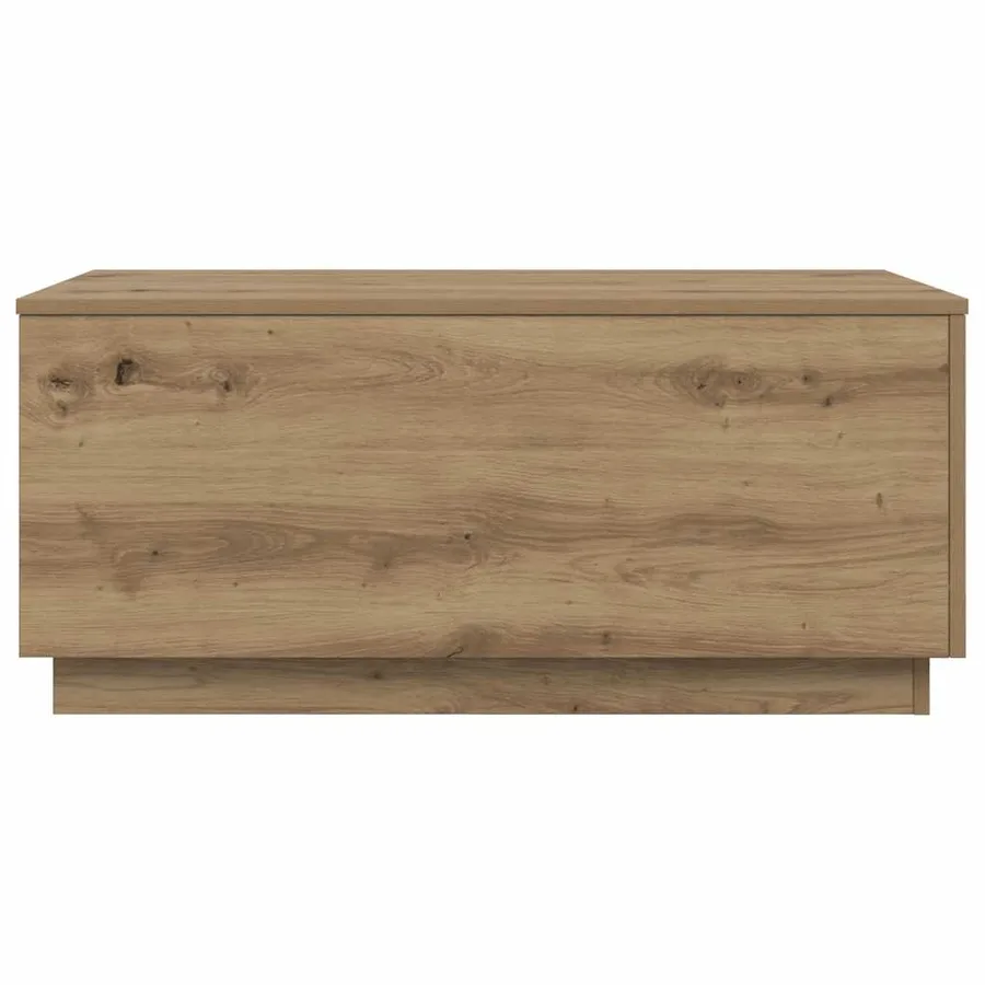 Table basse avec lumières LED chêne artisanal 90x50x40 cm - 7