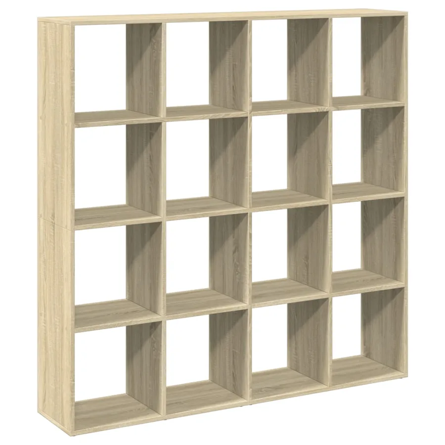 Bibliothèque chêne sonoma 137,5x29x137,5 cm bois d'ingénierie - 5