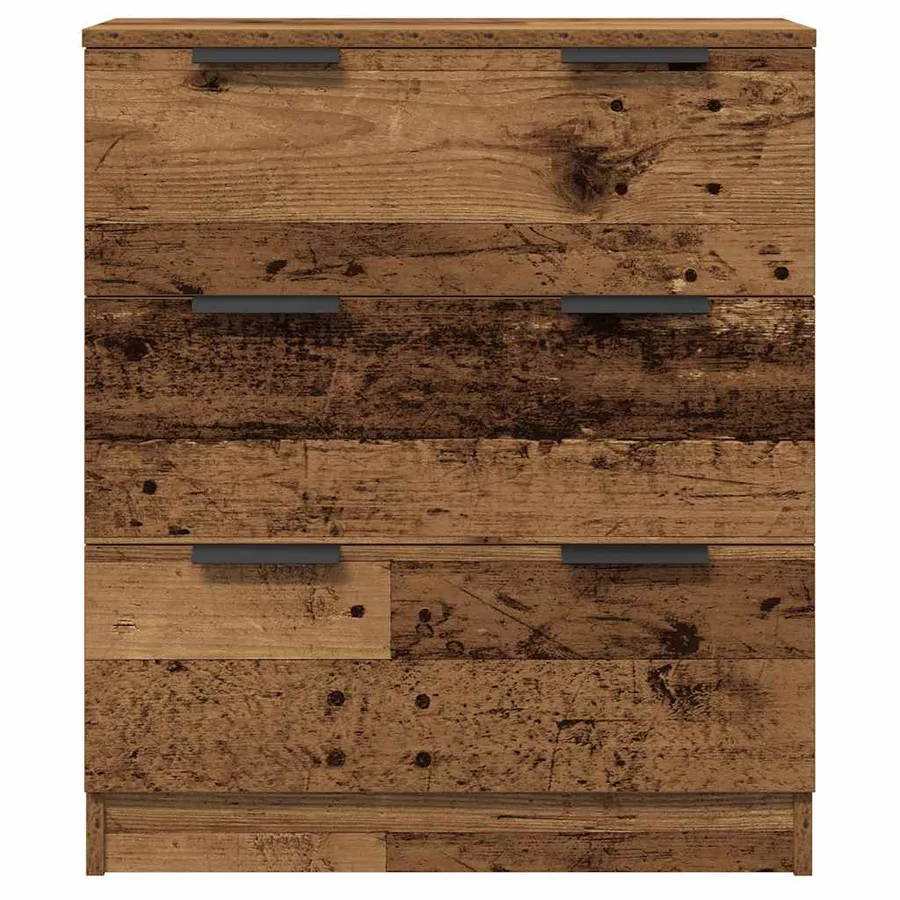 Buffets 3 pcs vieux bois 60x30x70 cm bois d'ingénierie - 7