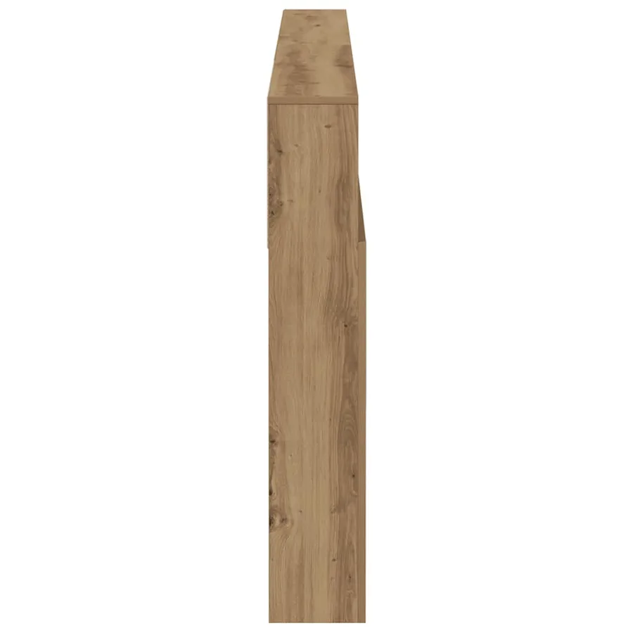 Armoire de tête de lit chêne artisanal 200x19x103,5 cm - 5
