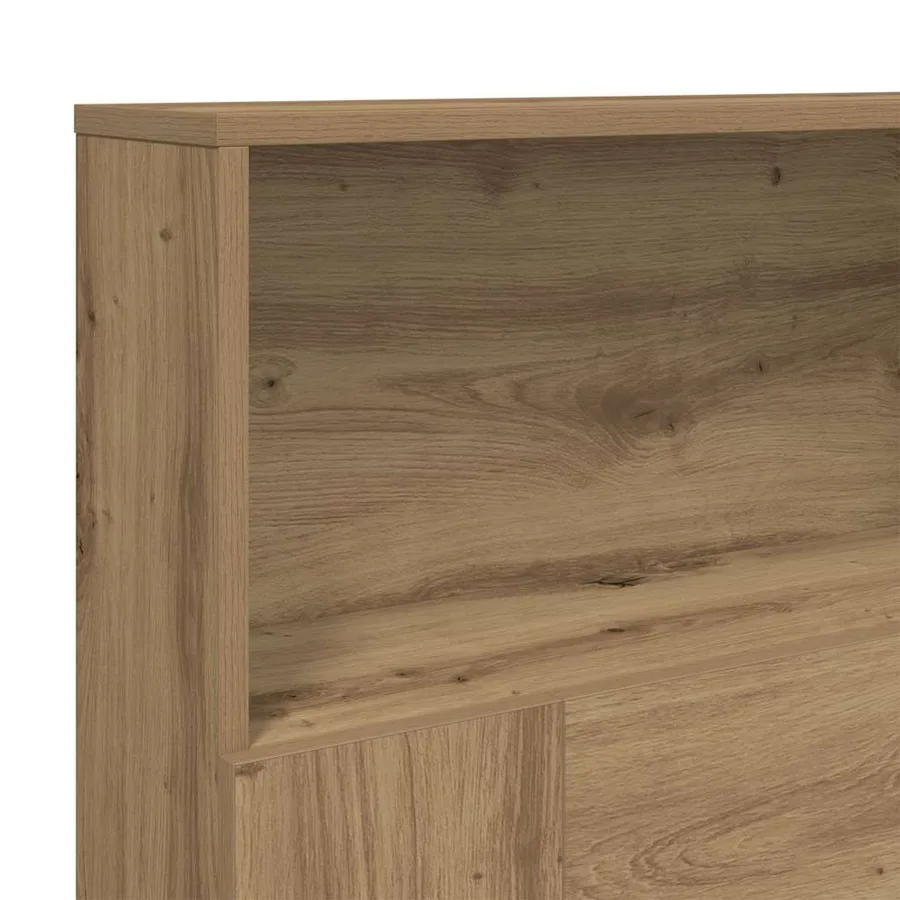 Armoire de tête de lit chêne artisanal 200x19x103,5 cm - 7