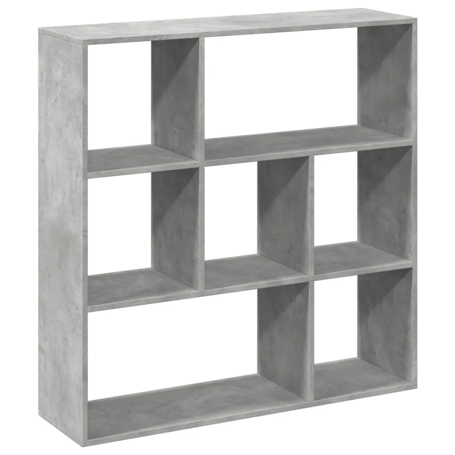 Étagère séparatrice de pièce gris béton 102x29x103,5 cm - 2