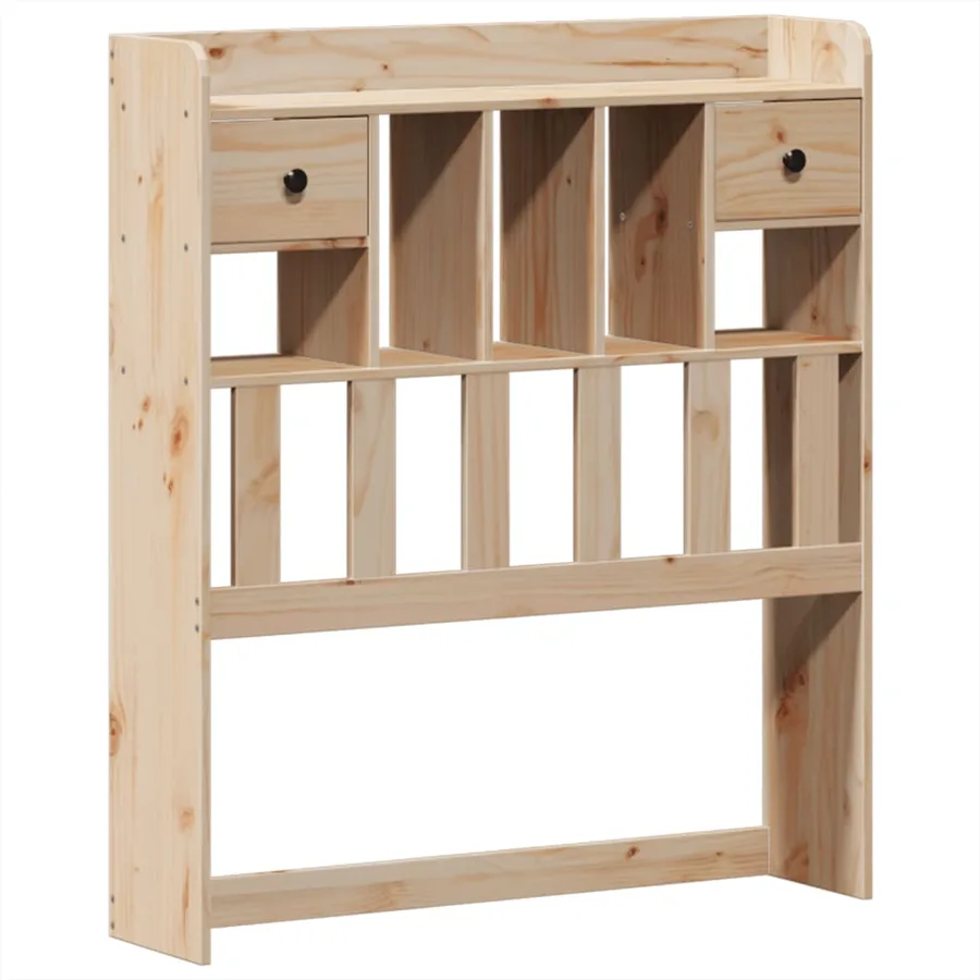 Cadre de lit sans matelas 75x190 cm bois de pin massif - 6