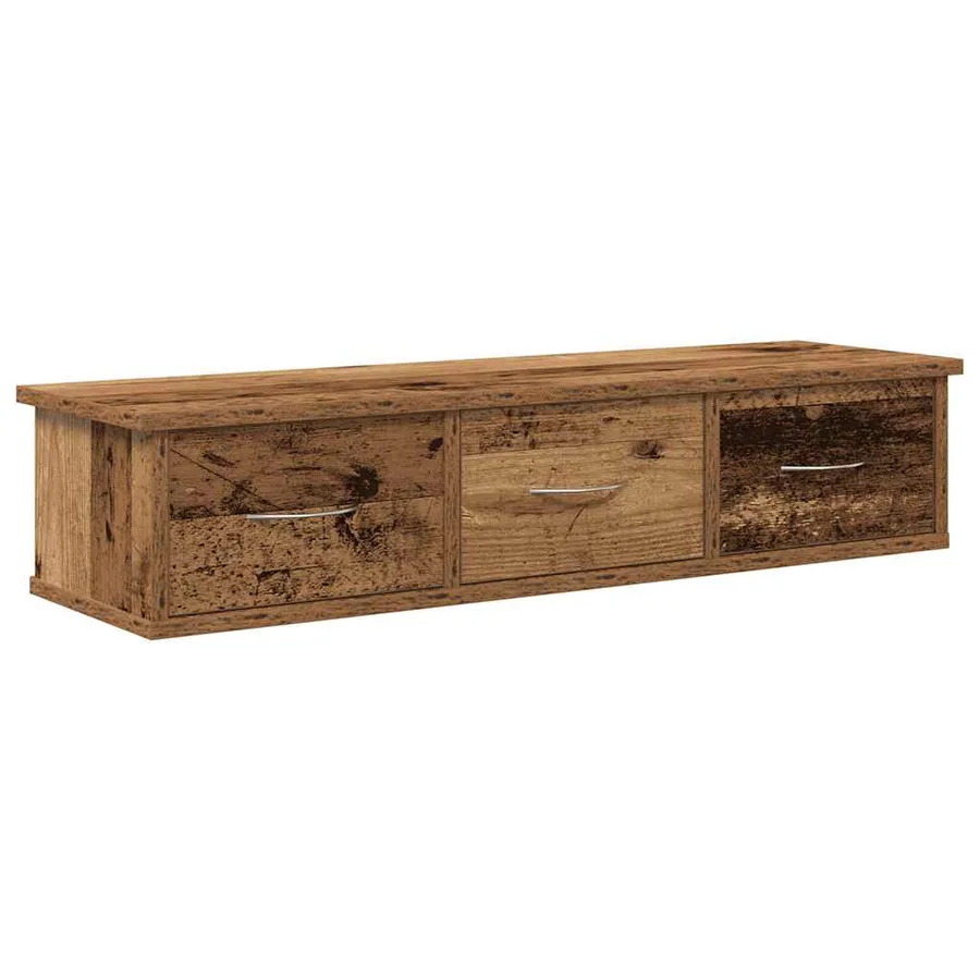 Armoire murale vieux bois 88x26x18,5 cm bois d'ingénierie - 2