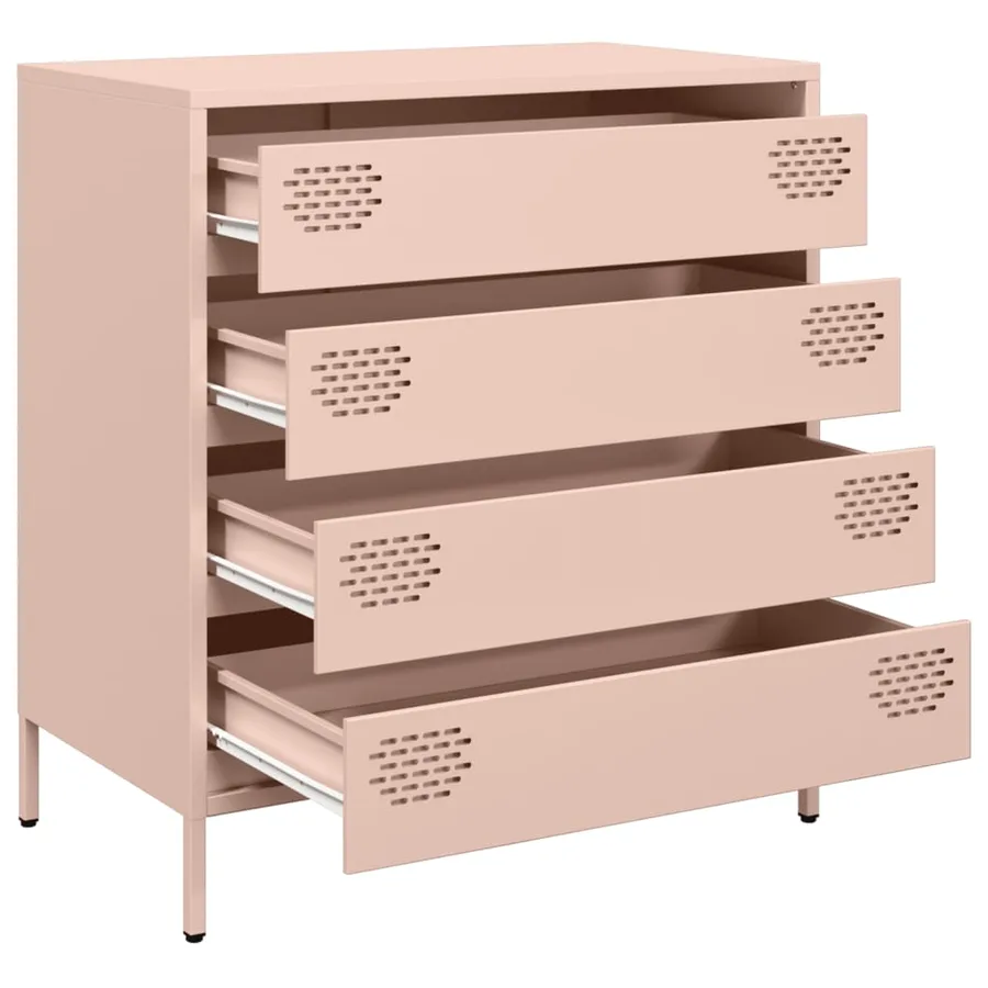 Buffet rose 68x39x73,5 cm acier laminé à froid - 4