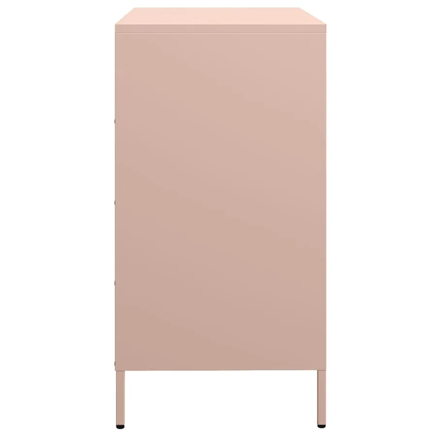 Buffet rose 68x39x73,5 cm acier laminé à froid - 6