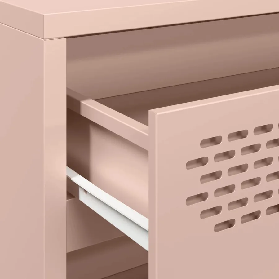 Buffet rose 68x39x73,5 cm acier laminé à froid - 9