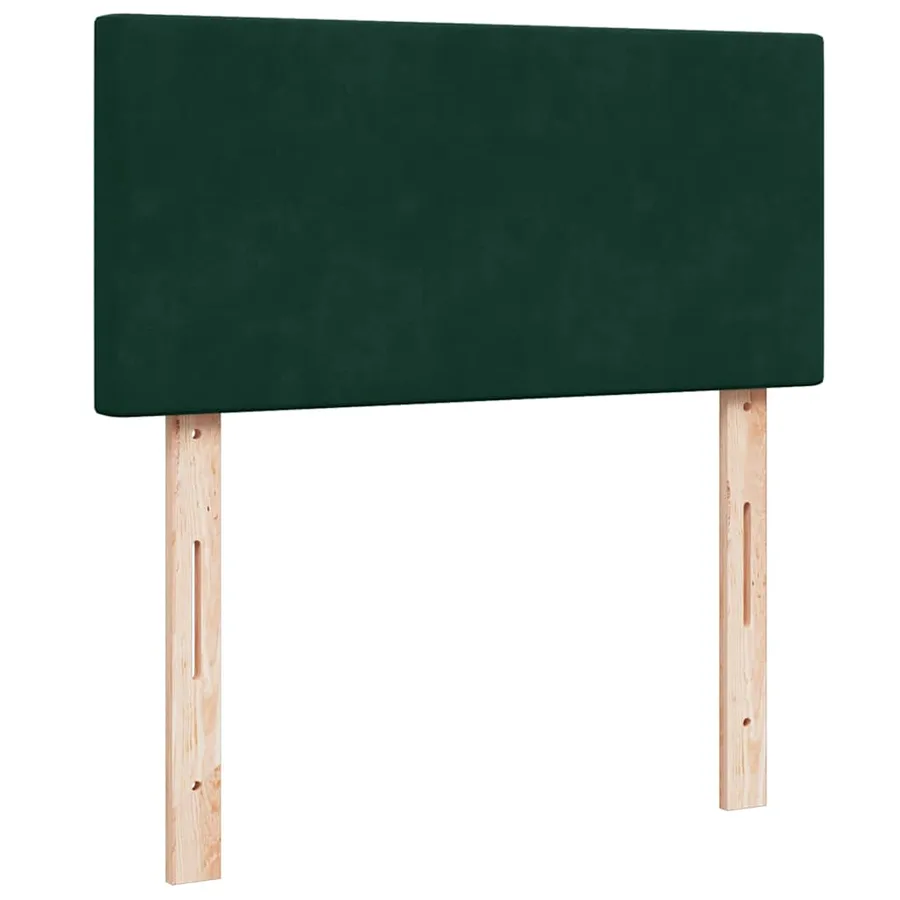 Sommier à lattes de lit avec matelas Vert foncé 90x200 cm - 8
