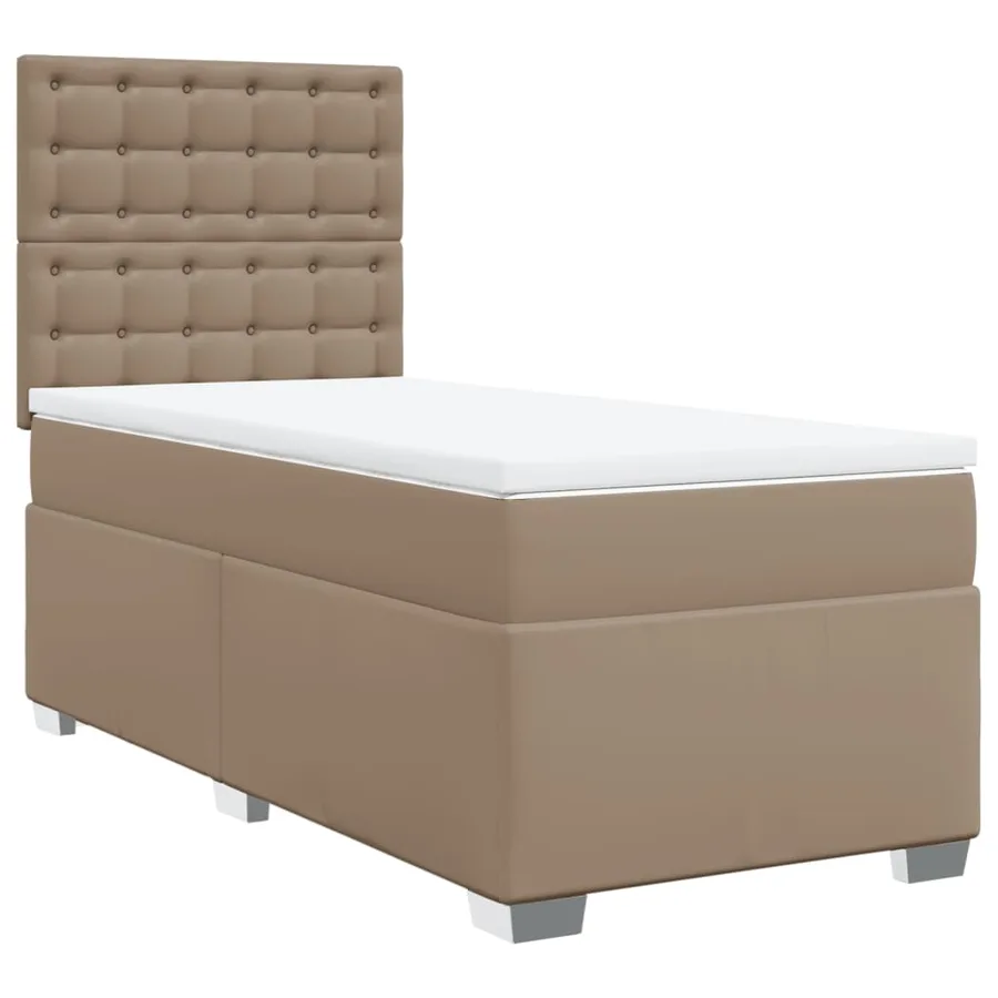 Sommier à lattes de lit avec matelas Cappuccino 90x200 cm - 3