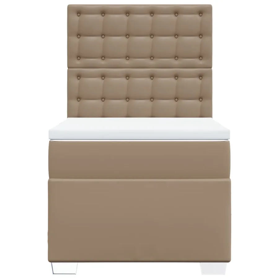Sommier à lattes de lit avec matelas Cappuccino 90x200 cm - 6
