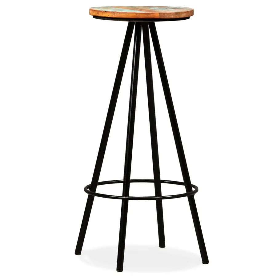 Ensemble de bar 9 pcs Bois de récupération massif - 18