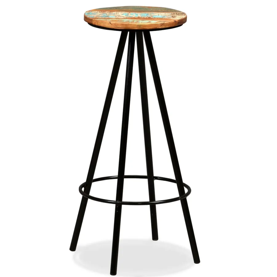 Ensemble de bar 9 pcs Bois de récupération massif - 19