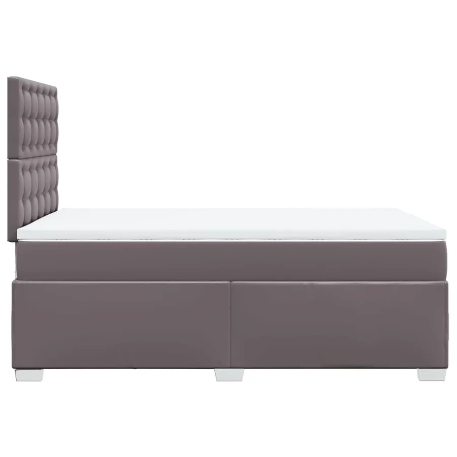 Sommier à lattes de lit avec matelas Gris 120x200 cm Similicuir - 11