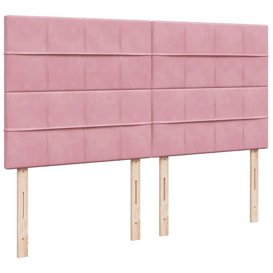 Sommier à lattes de lit avec matelas Rose 180x200 cm Velours - 8