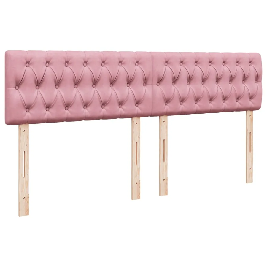 Sommier à lattes de lit avec matelas Rose 180x200 cm Velours - 9