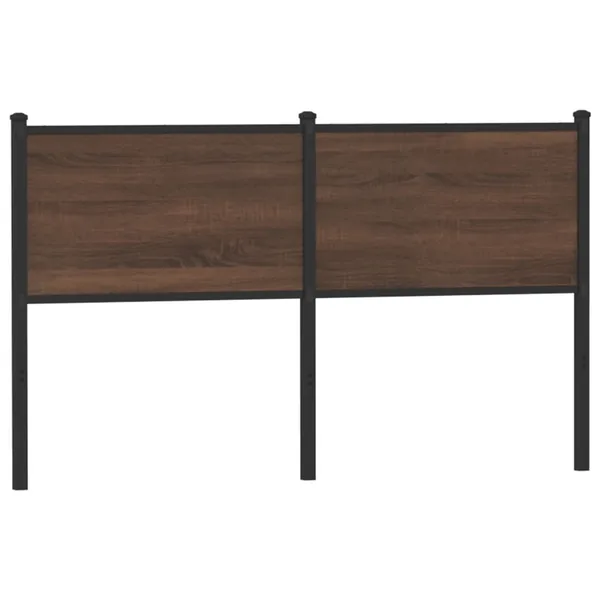 Tête de lit de remplacement chêne marron 150 cm bois d'ingénierie et acier