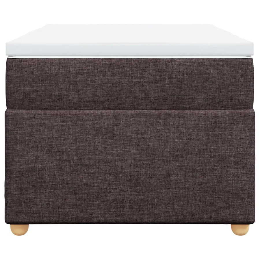 Sommier à lattes de lit avec matelas Marron foncé 80x200 cm - 4