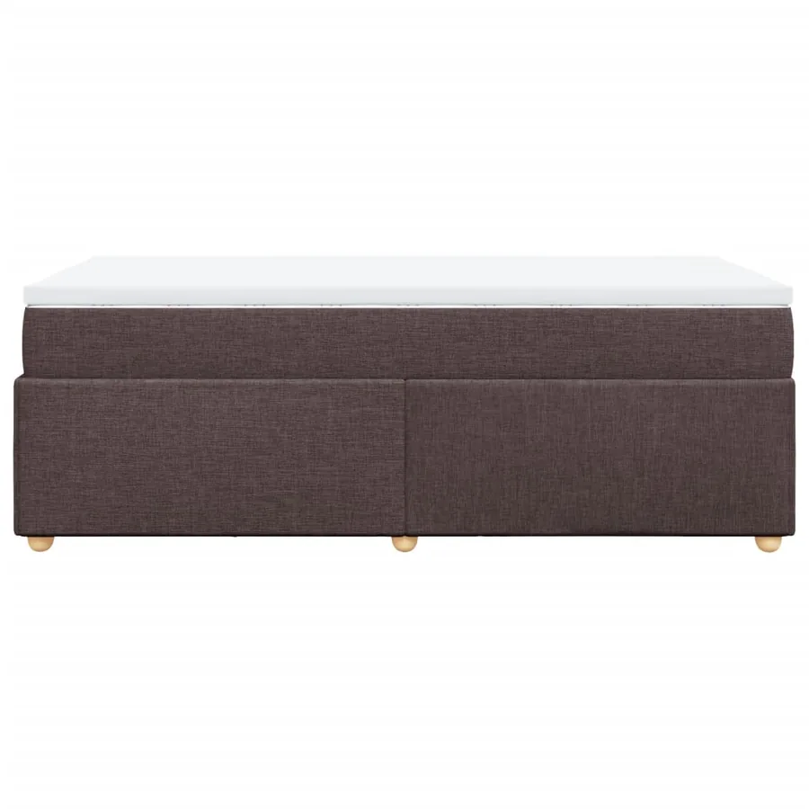 Sommier à lattes de lit avec matelas Marron foncé 80x200 cm - 8