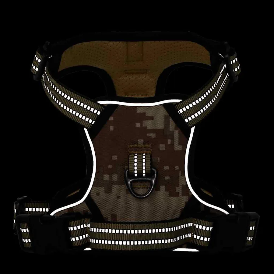 Harnais pour chien avec laisse et collier réglables M - 5