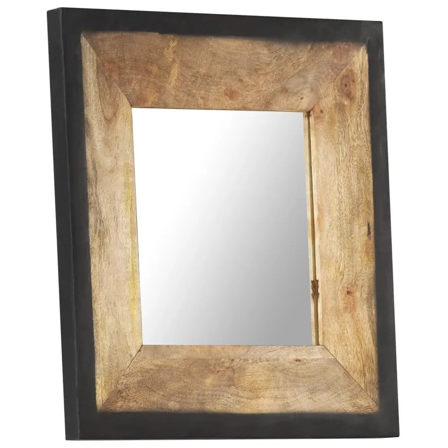Miroir 50x50 cm Bois de manguier massif - 2