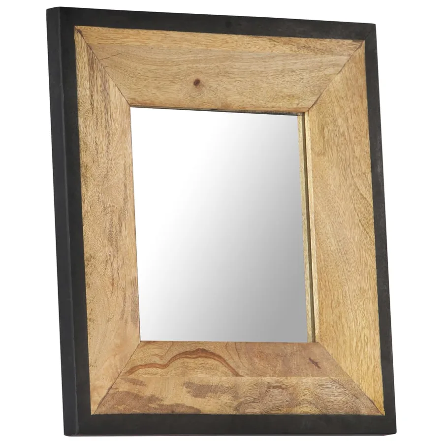 Miroir 50x50 cm Bois de manguier massif - 6