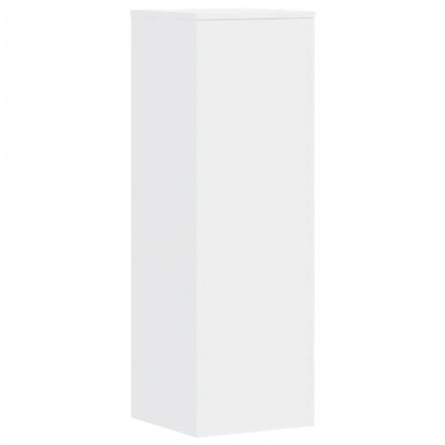 Supports pour plantes 2 pcs blanc 33x33x100cm bois d'ingénierie - 6